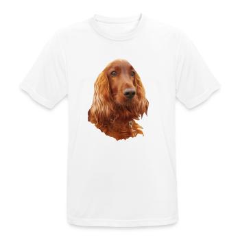 Irish Setter Red - Men's Breathable T-Shirt - white - Front - AI Model Male 185 dark (185cm)
