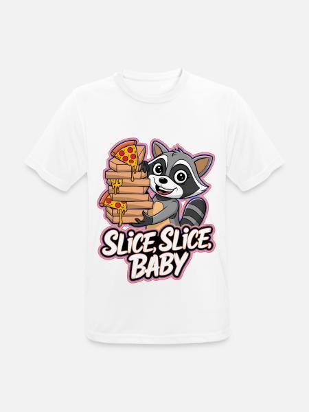 Tranche, Tranche, Bébé - T-shirt respirant Homme - blanc