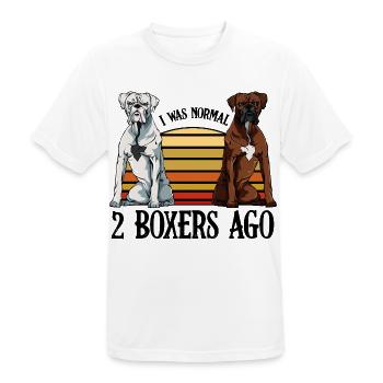 boxeur - T-shirt respirant Homme - blanc - Devant - AI Model Male 185 dark (185cm)