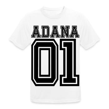 Adana 01 Türkei - Männer T-Shirt atmungsaktiv - Weiß - Vorne - AI Model Male 185 dark (185cm)