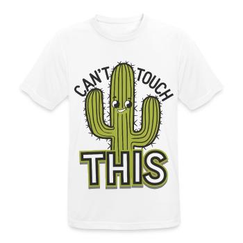 Can't Touch This - Men's Breathable T-Shirt - white - Front - AI Model Male 185 dark (185cm)