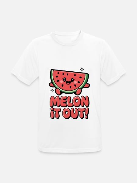 Melon It Out! - Men's Breathable T-Shirt - white