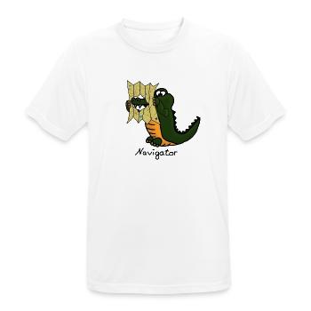 Navigator - Men's Breathable T-Shirt - white - Front - AI Model Male 185 dark (185cm)