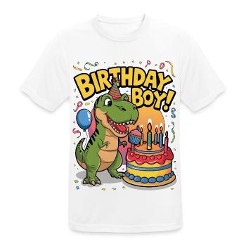 Birthday Boy - Men's Breathable T-Shirt - white - Front - AI Model Male 185 dark (185cm)