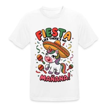 Fiesta Like There’s No Mañana! - Men's Breathable T-Shirt - white - Front - AI Model Male 185 dark (185cm)