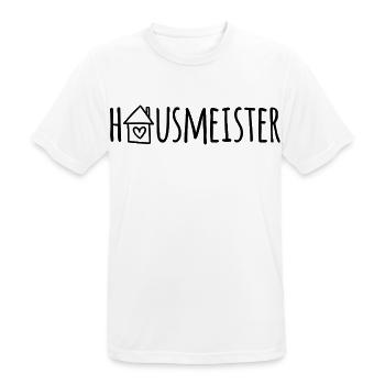 Hausmeister - Männer T-Shirt atmungsaktiv - Weiß - Vorne - AI Model Male 185 dark (185cm)