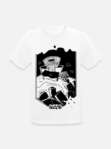 Herr Dünn - Männer T-Shirt atmungsaktiv - Weiß