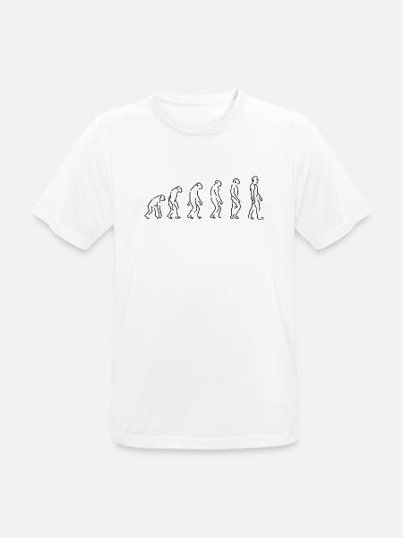 the evolution - Men's Breathable T-Shirt - white