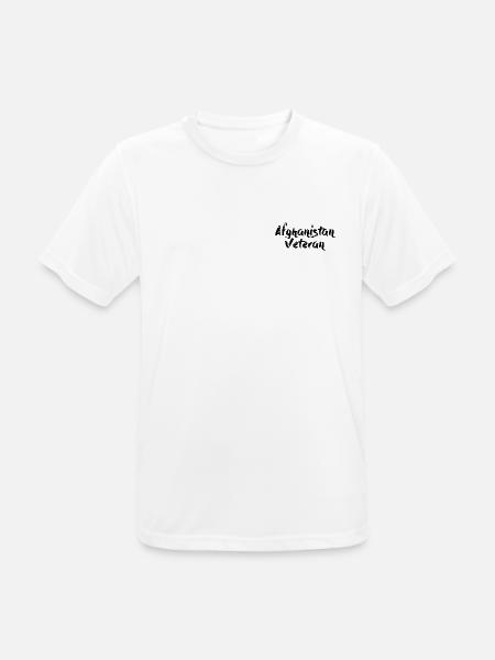 Afghanistan Veteran Klein - Männer T-Shirt atmungsaktiv - Weiß