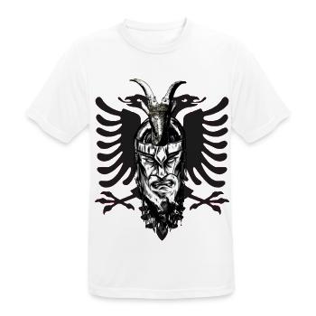 Skenderbeg Albanien Kosovo Geschenkidee - Männer T-Shirt atmungsaktiv - Weiß - Vorne - AI Model Male 185 dark (185cm)