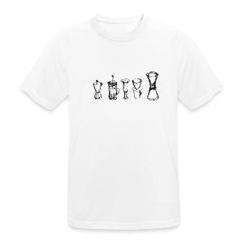 Alternative Coffee - Men's Breathable T-Shirt - white - Front - AI Model Male 185 dark (185cm)