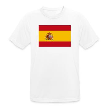 Spanien - Männer T-Shirt atmungsaktiv - Weiß - Vorne - AI Model Male 185 dark (185cm)