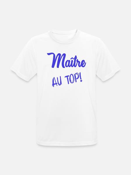 MASTER. MASTER. HUMOR - Men's Breathable T-Shirt - white