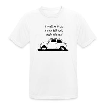 500 Italy - Men's Breathable T-Shirt - white - Front - AI Model Male 185 dark (185cm)