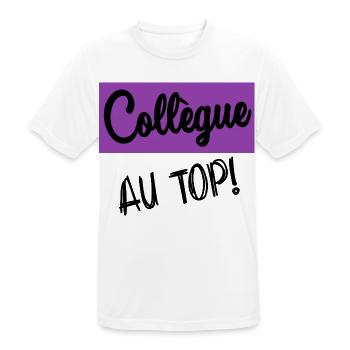 RETIREMENT. RETIREMENT. RETIRED. RETIREMENT - Men's Breathable T-Shirt - white - Front - AI Model Male 185 dark (185cm)