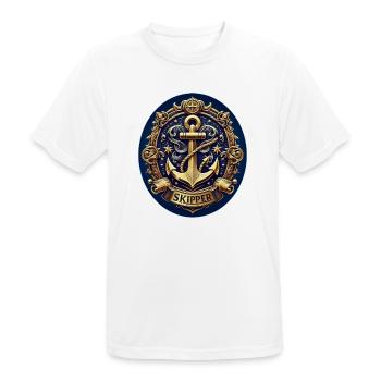 Skipper Logo - Men's Breathable T-Shirt - white - Front - AI Model Male 185 dark (185cm)