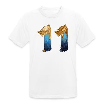 NR. 11 NUMMER 11 COOL 11. GEBURTSTAG - Männer T-Shirt atmungsaktiv - Weiß - Vorne - AI Model Male 185 dark (185cm)