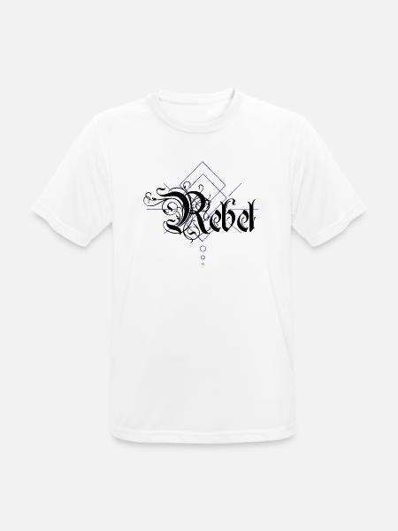 Rebel - Men's Breathable T-Shirt - white