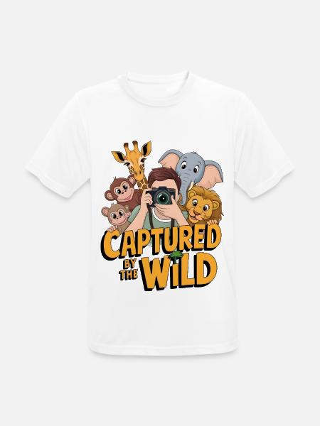 Captured By The Wild - Men's Breathable T-Shirt - white