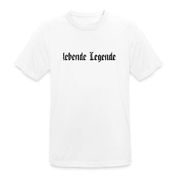 living legend - Men's Breathable T-Shirt - white - Front - AI Model Male 185 dark (185cm)