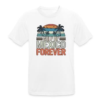 Golf von Mexiko Ozeanisches Becken Touristenattraktion Reisen - Männer T-Shirt atmungsaktiv - Weiß - Vorne - AI Model Male 185 dark (185cm)