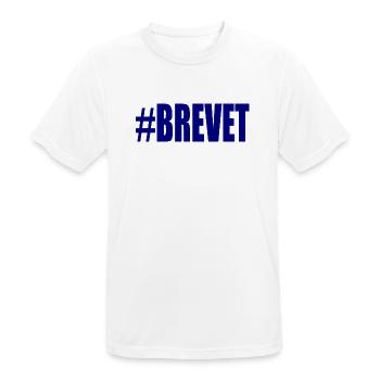 FERRY. BACCALAUREAT. PATENT. DNB. EXAMINATION. WELL DONE - Men's Breathable T-Shirt - white - Front - AI Model Male 185 dark (185cm)