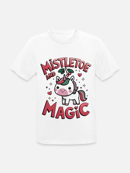 Mistletoe And Magic - Men's Breathable T-Shirt - white