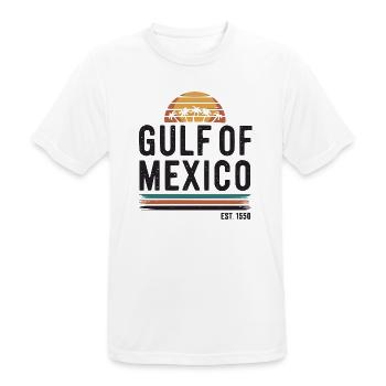 Golf von Mexiko Ozeanisches Becken Touristenattraktion Reisen - Männer T-Shirt atmungsaktiv - Weiß - Vorne - AI Model Male 185 dark (185cm)