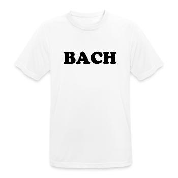 Johann Sebastian Bach T-Shirt lustiger Spruch - Männer T-Shirt atmungsaktiv - Weiß - Vorne - AI Model Male 185 dark (185cm)