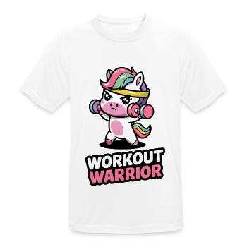 Workout Warrior - Men's Breathable T-Shirt - white - Front - AI Model Male 185 dark (185cm)