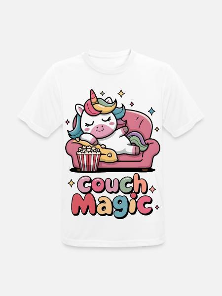 Couch Magic - Men's Breathable T-Shirt - white