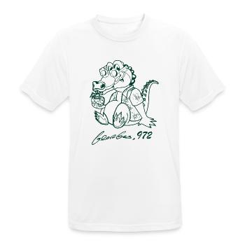 Georges Basic dunkelgrün - Männer T-Shirt atmungsaktiv - Weiß - Vorne - AI Model Male 185 dark (185cm)