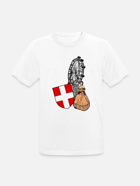 Vienna Panorama - Men's Breathable T-Shirt - white
