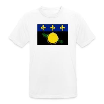 Guadeloupe - Männer T-Shirt atmungsaktiv - Weiß - Vorne - AI Model Male 185 dark (185cm)