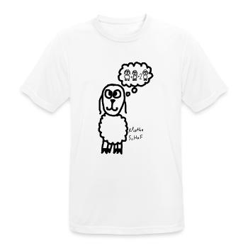 Mathe ScHoF - Männer T-Shirt atmungsaktiv - Weiß - Vorne - AI Model Male 185 dark (185cm)