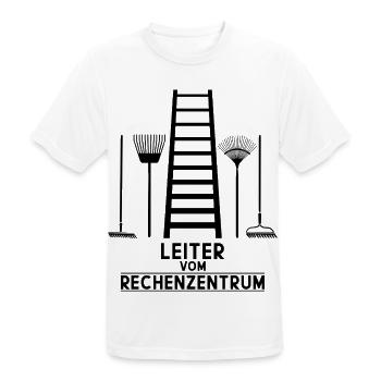 LEITER VOM RECHENZENTRUM - Männer T-Shirt atmungsaktiv - Weiß - Vorne - AI Model Male 185 dark (185cm)