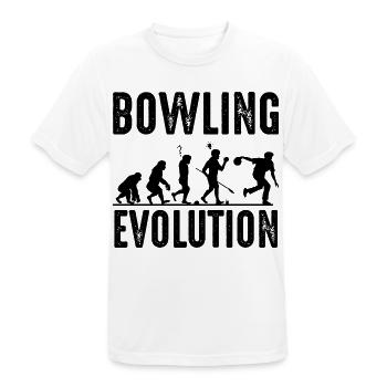 Bowling - T-shirt respirant Homme - blanc - Devant - AI Model Male 185 dark (185cm)