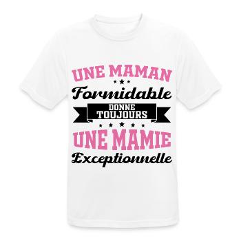 Gift for Grandma - An Exceptional Granny - Men's Breathable T-Shirt - white - Front - AI Model Male 185 dark (185cm)