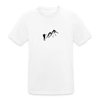 Trekking - Men's Breathable T-Shirt - white - Front - AI Model Male 185 dark (185cm)