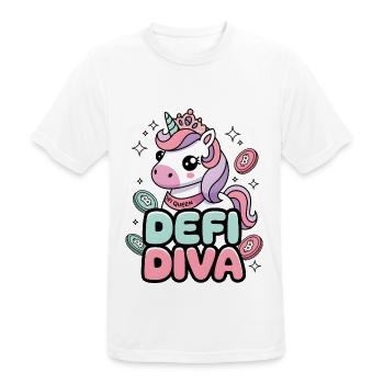 Diva Défi - T-shirt respirant Homme - blanc - Devant - AI Model Male 185 dark (185cm)