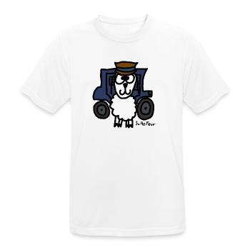 ScHoFeur - Männer T-Shirt atmungsaktiv - Weiß - Vorne - AI Model Male 185 dark (185cm)
