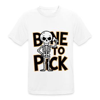 Bone To Pick - Men's Breathable T-Shirt - white - Front - AI Model Male 185 dark (185cm)