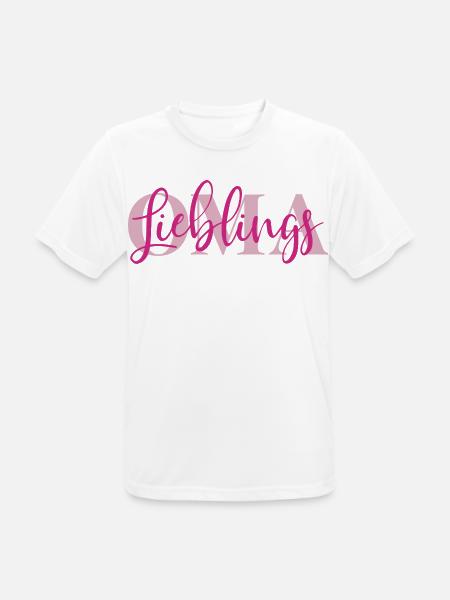 Lieblingsoma - Männer T-Shirt atmungsaktiv - Weiß
