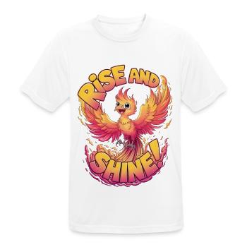 Rise And Shine - Men's Breathable T-Shirt - white - Front - AI Model Male 185 dark (185cm)