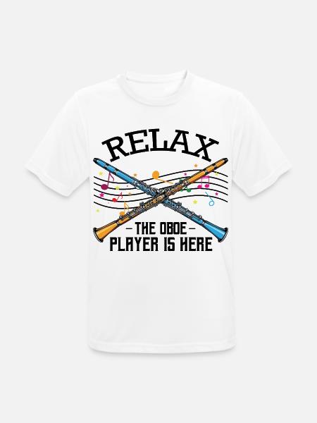 hautbois - T-shirt respirant Homme - blanc