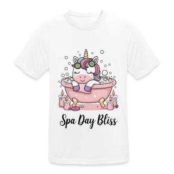 Spa Day Bliss. - Men's Breathable T-Shirt - white - Front - AI Model Male 185 dark (185cm)