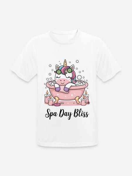 Spa Day Bliss. - Men's Breathable T-Shirt - white