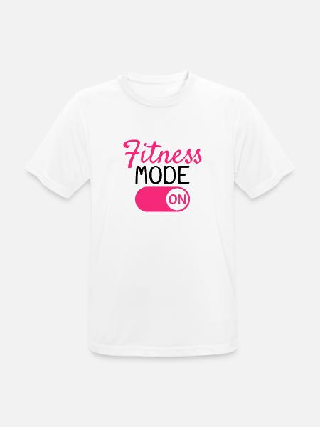Mode fitness activé - T-shirt respirant Homme - blanc