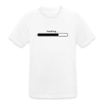 Ladesymbol - Männer T-Shirt atmungsaktiv - Weiß - Vorne - AI Model Male 185 dark (185cm)