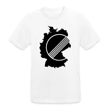 UNLIMITED GERMANY par Unlimited Apparel - T-shirt respirant Homme - blanc - Devant - AI Model Male 185 dark (185cm)